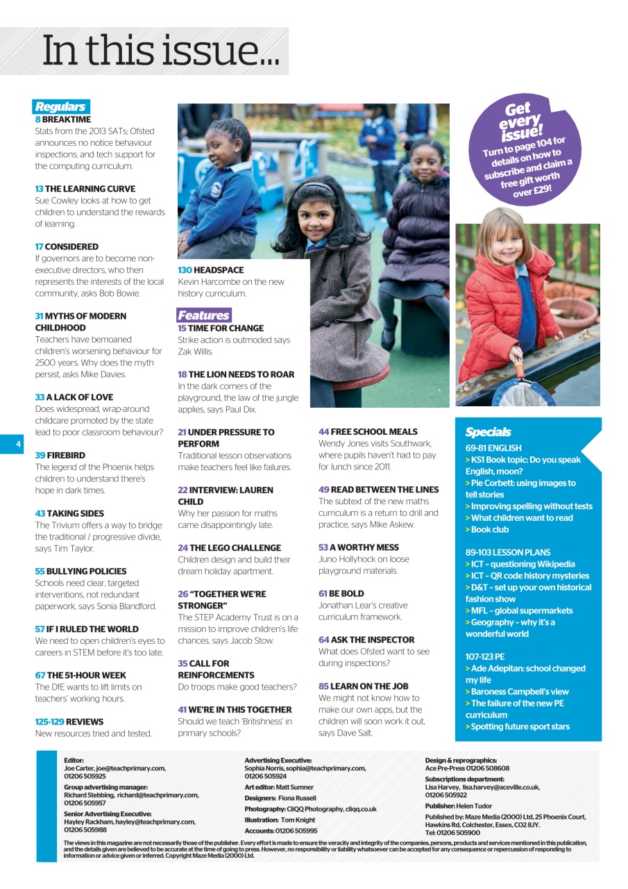 Teach Primary Preview Pages