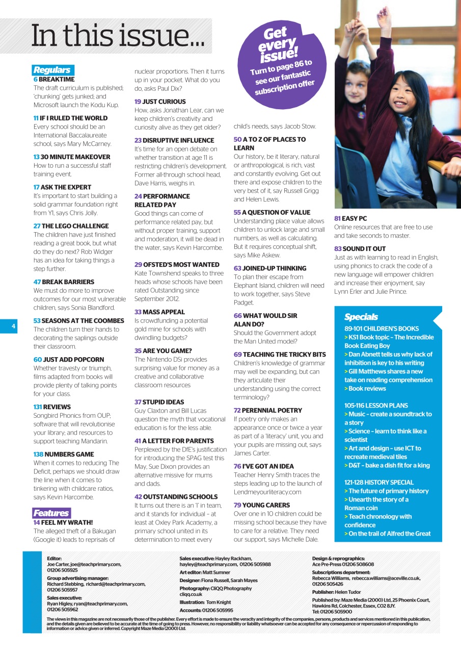 Teach Primary Preview Pages