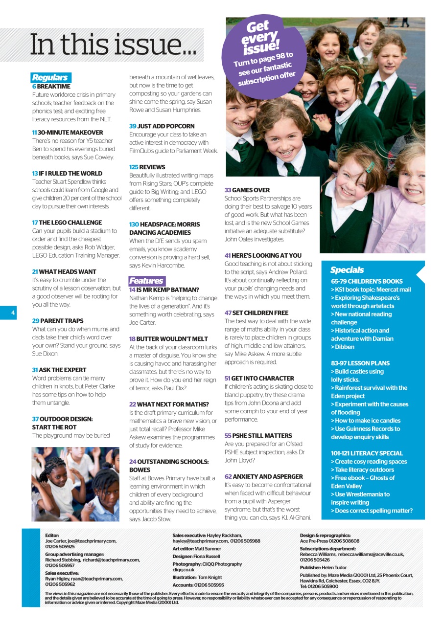 Teach Primary Preview Pages