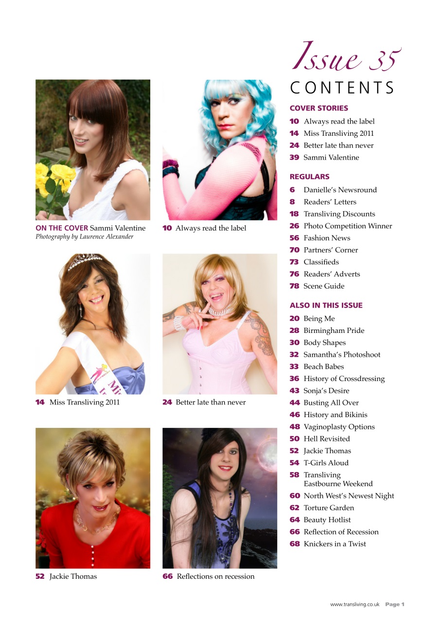 Transliving Magazine Preview Pages