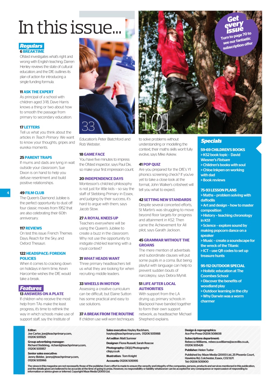 Teach Primary Preview Pages