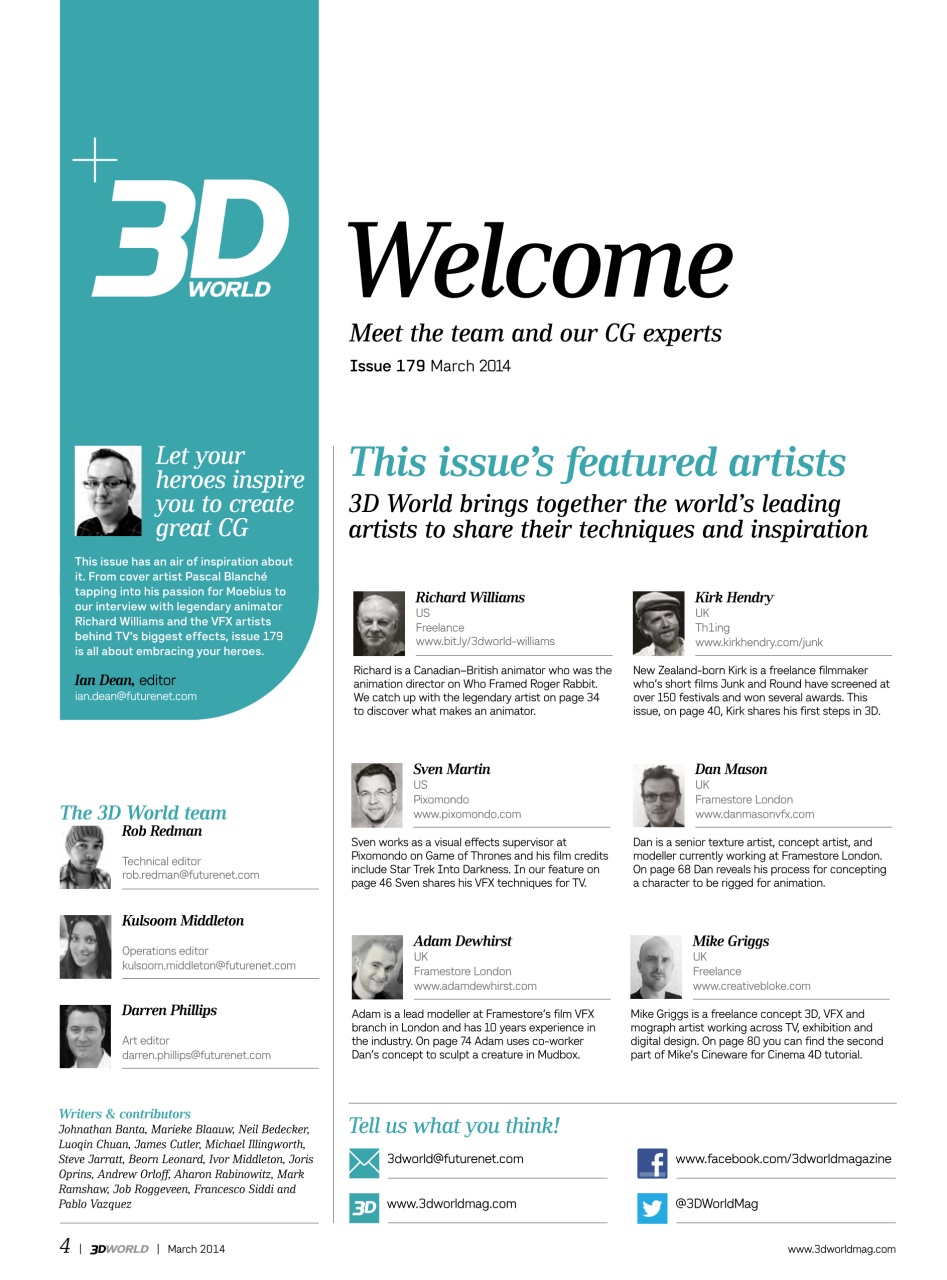 3D World Preview Pages