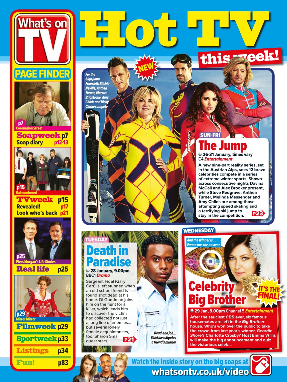 What's on TV Preview Pages
