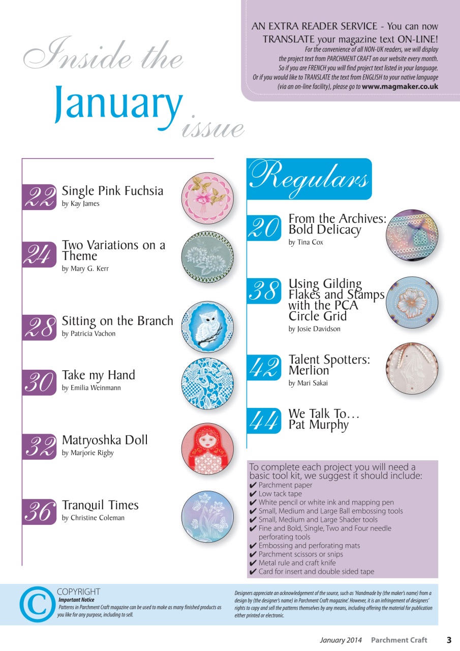 Parchment Craft Preview Pages