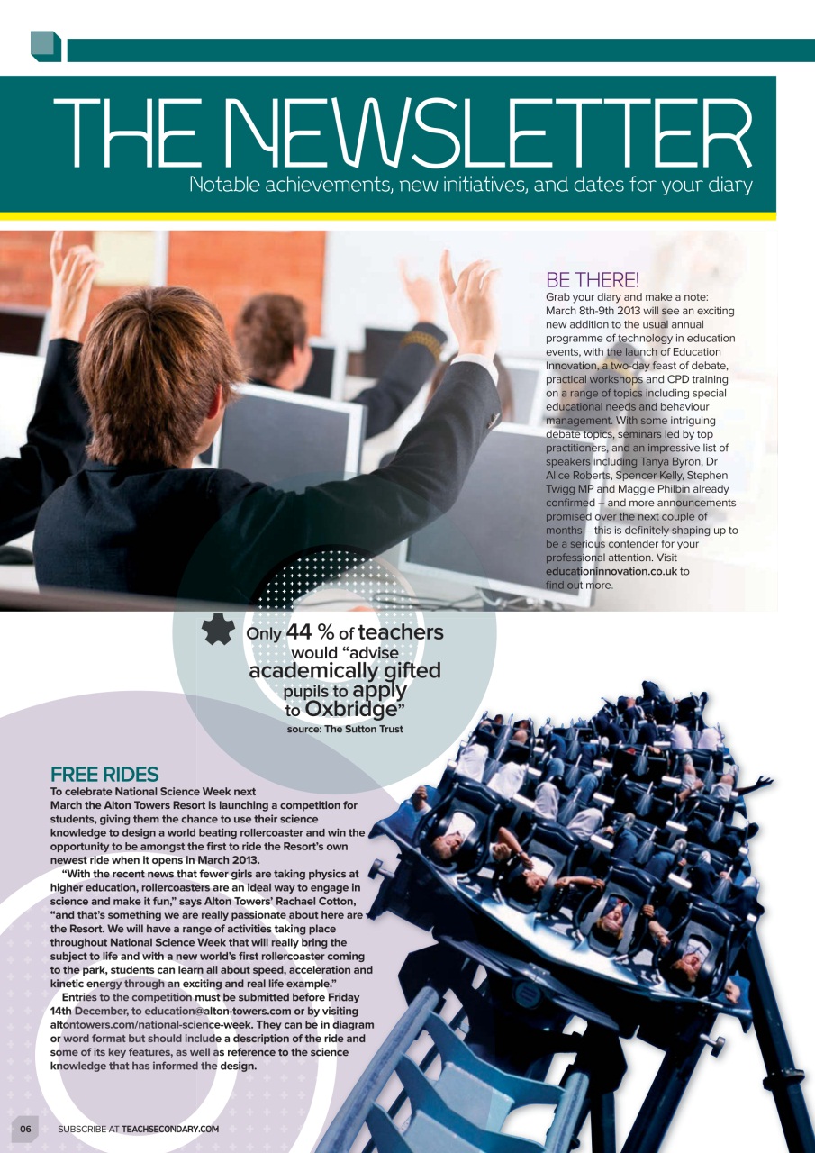 Teach Secondary Preview Pages