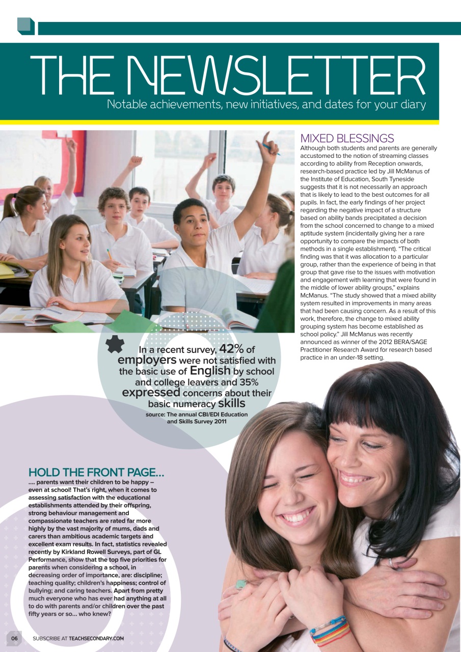 Teach Secondary Preview Pages