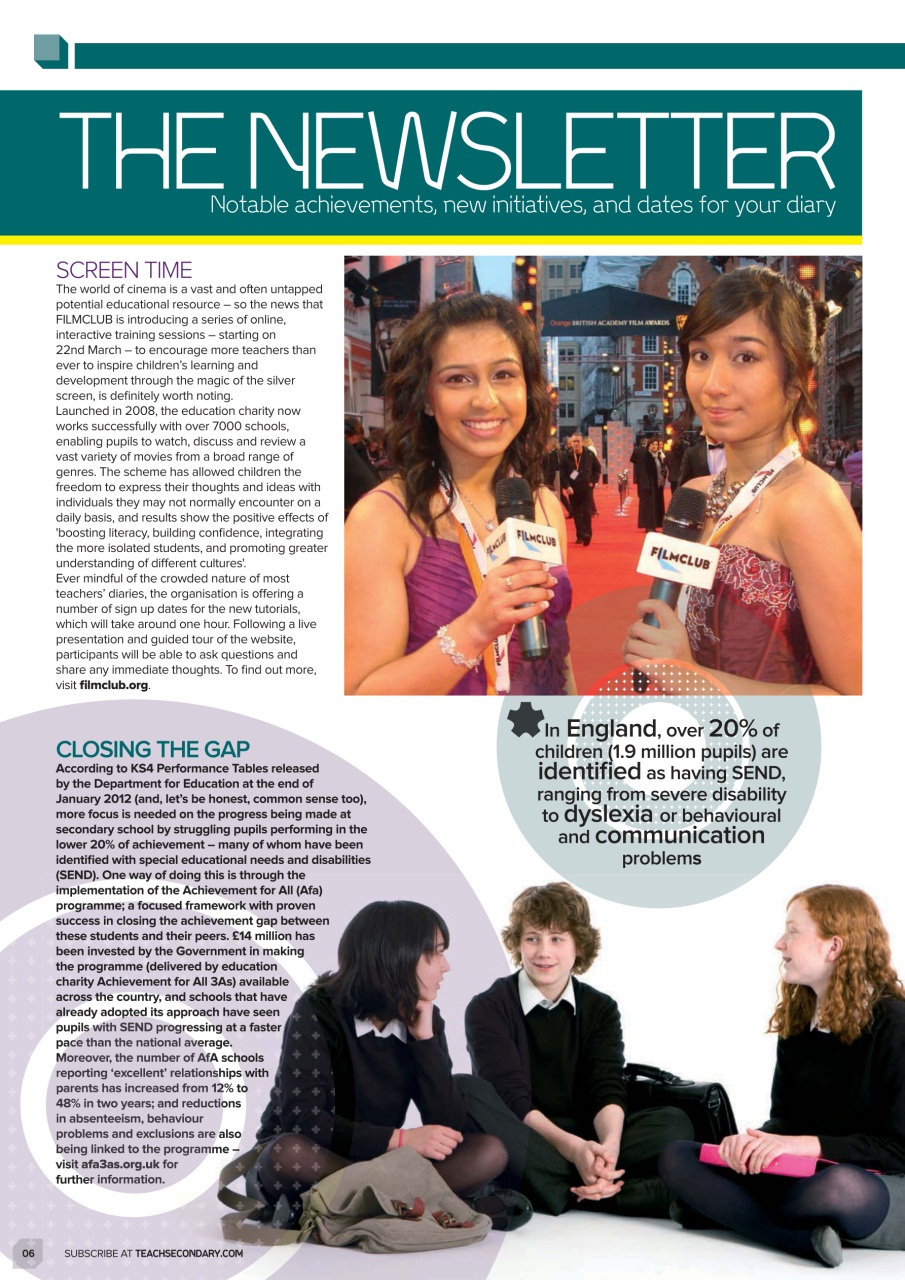 Teach Secondary Preview Pages