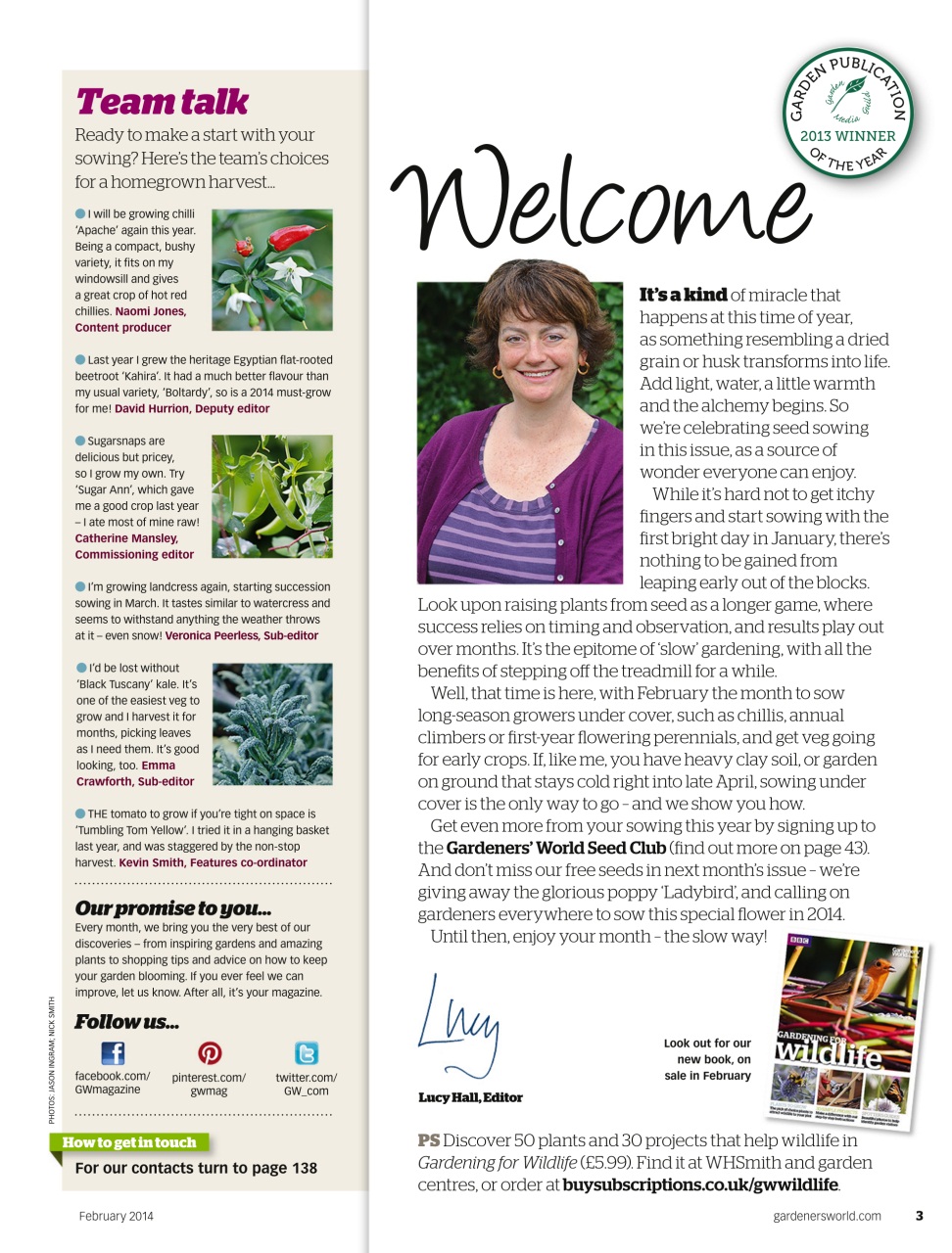 BBC Gardeners’ World Magazine Preview Pages