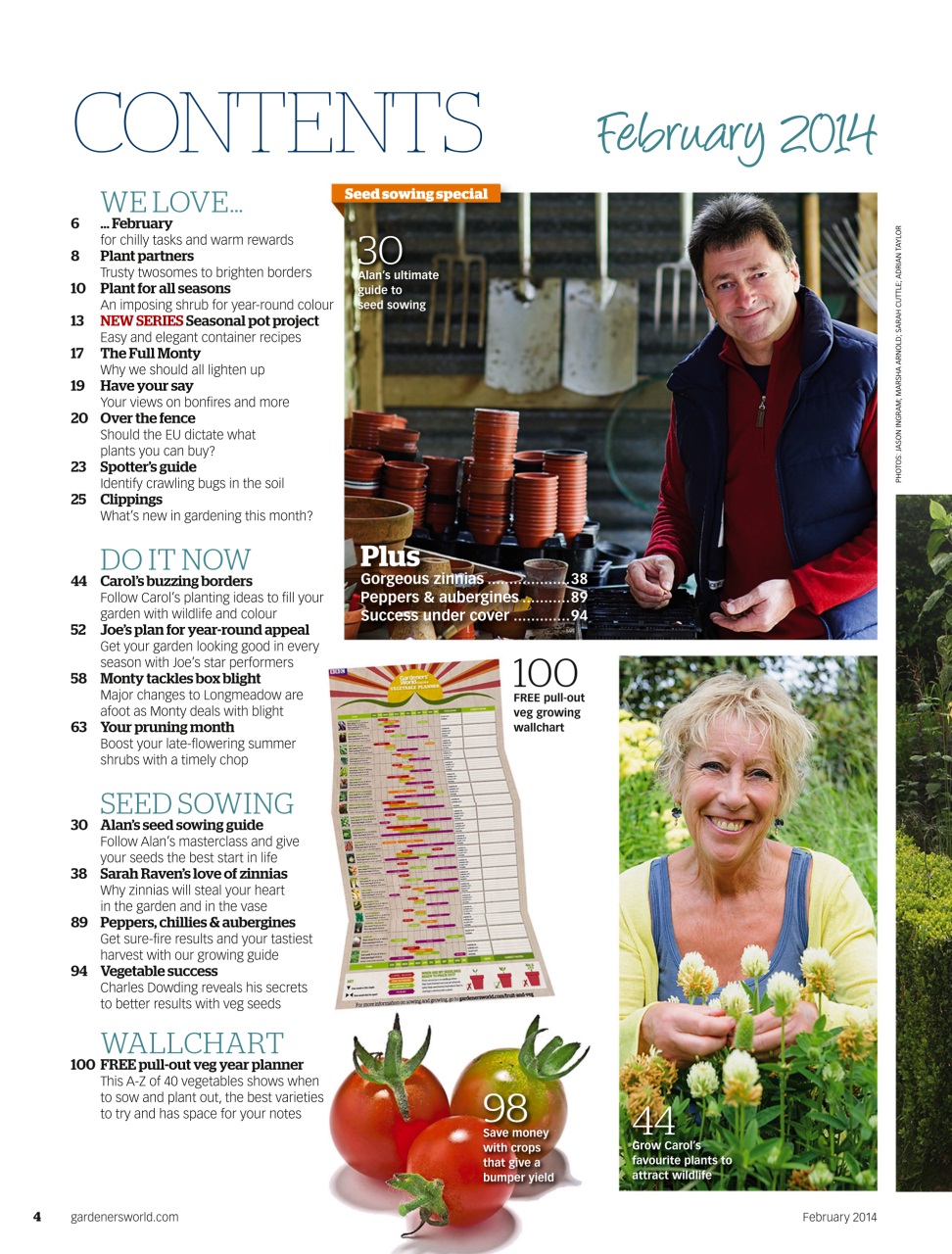 BBC Gardeners’ World Magazine Preview Pages