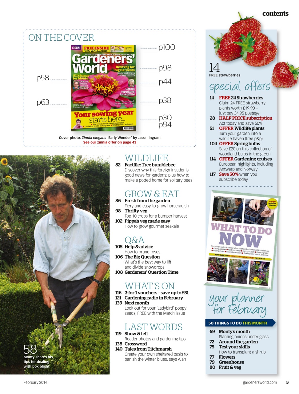 BBC Gardeners’ World Magazine Preview Pages