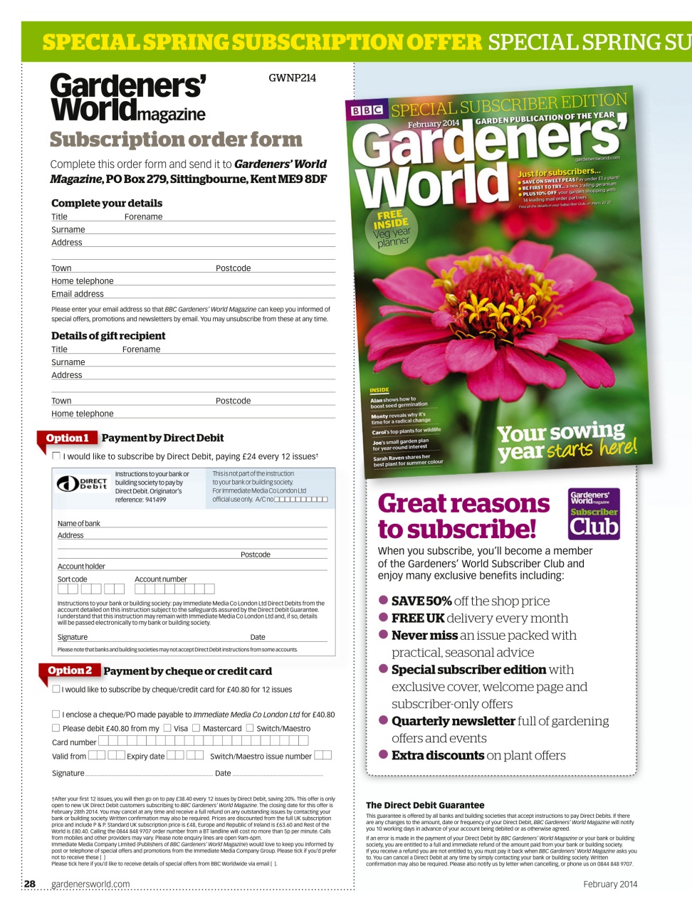 BBC Gardeners’ World Magazine Preview Pages