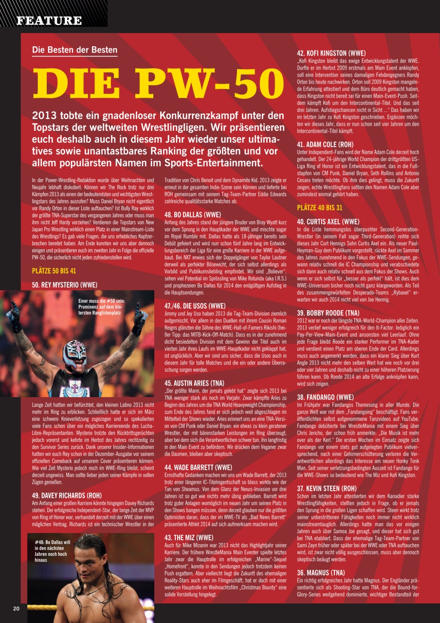 Power-Wrestling Preview Pages