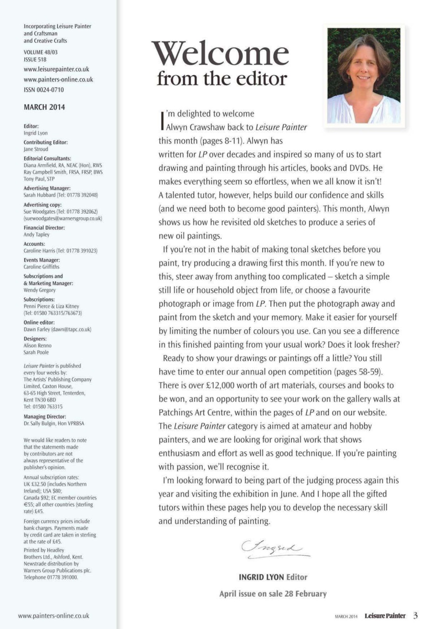 Leisure Painter & The Artist Preview Pages