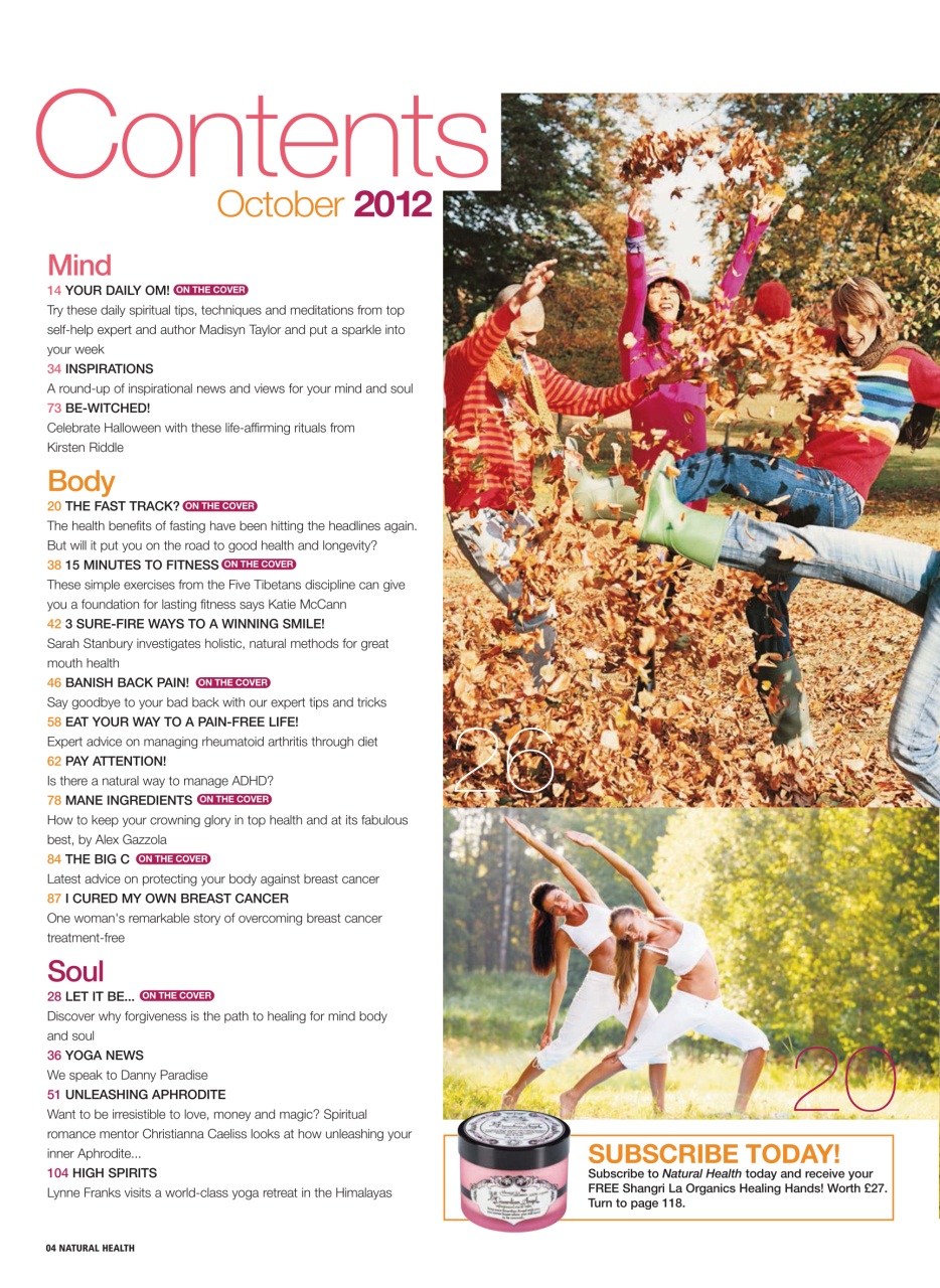 Natural Health Preview Pages