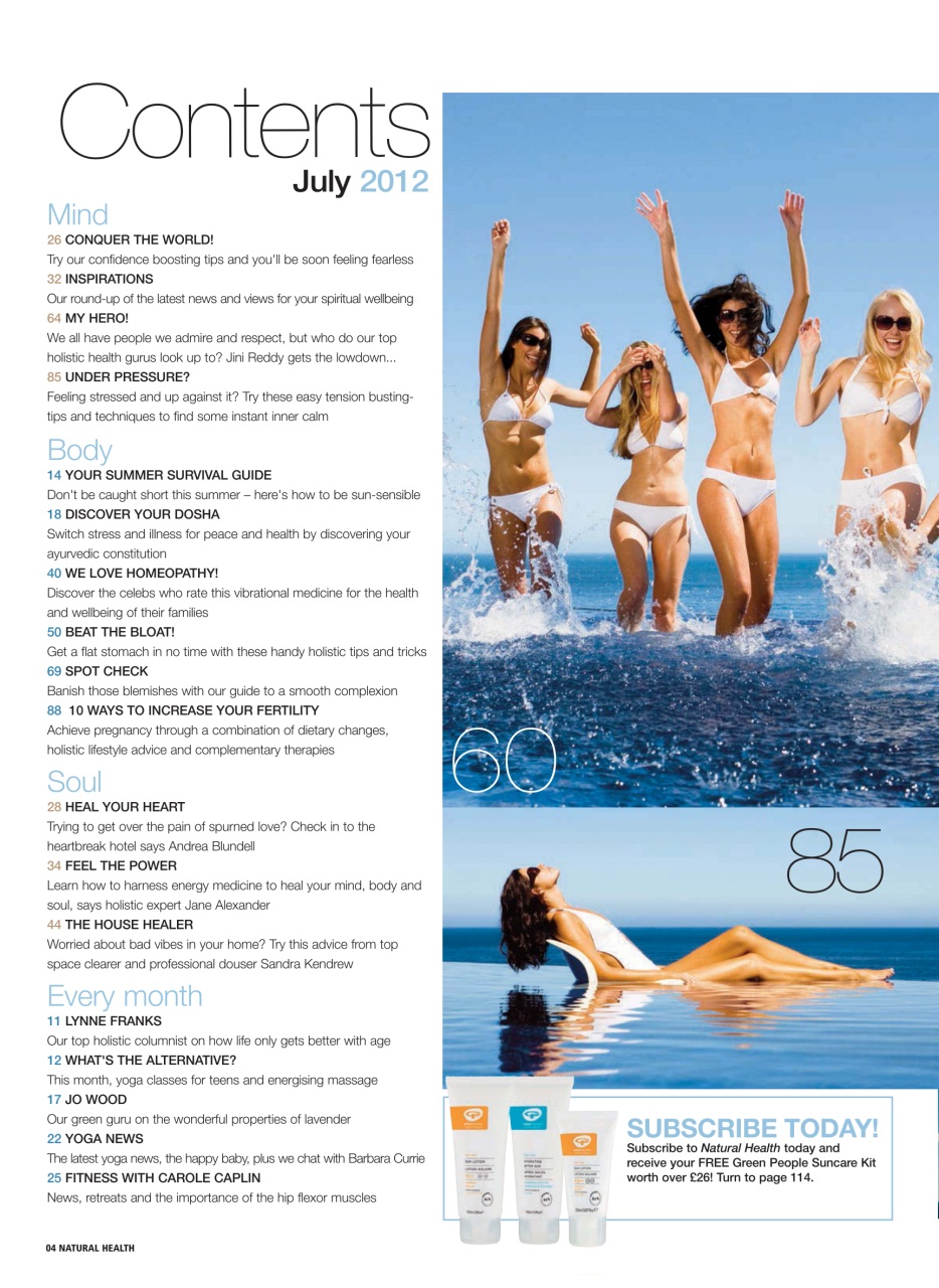 Natural Health Preview Pages