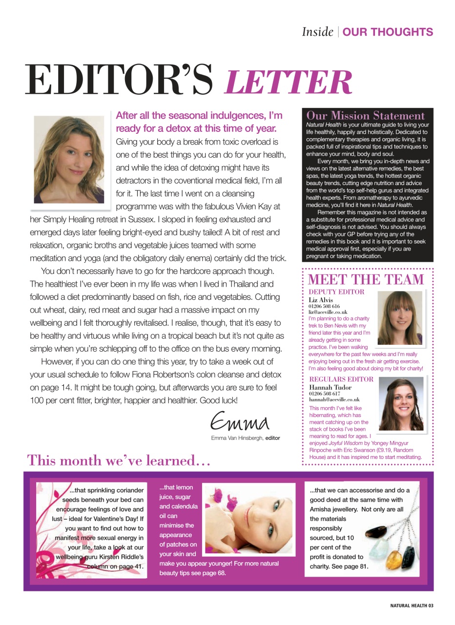 Natural Health Preview Pages