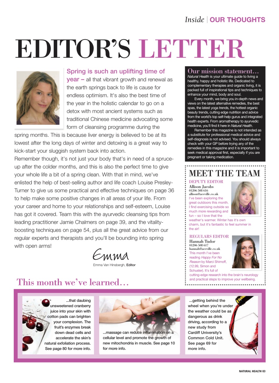 Natural Health Preview Pages