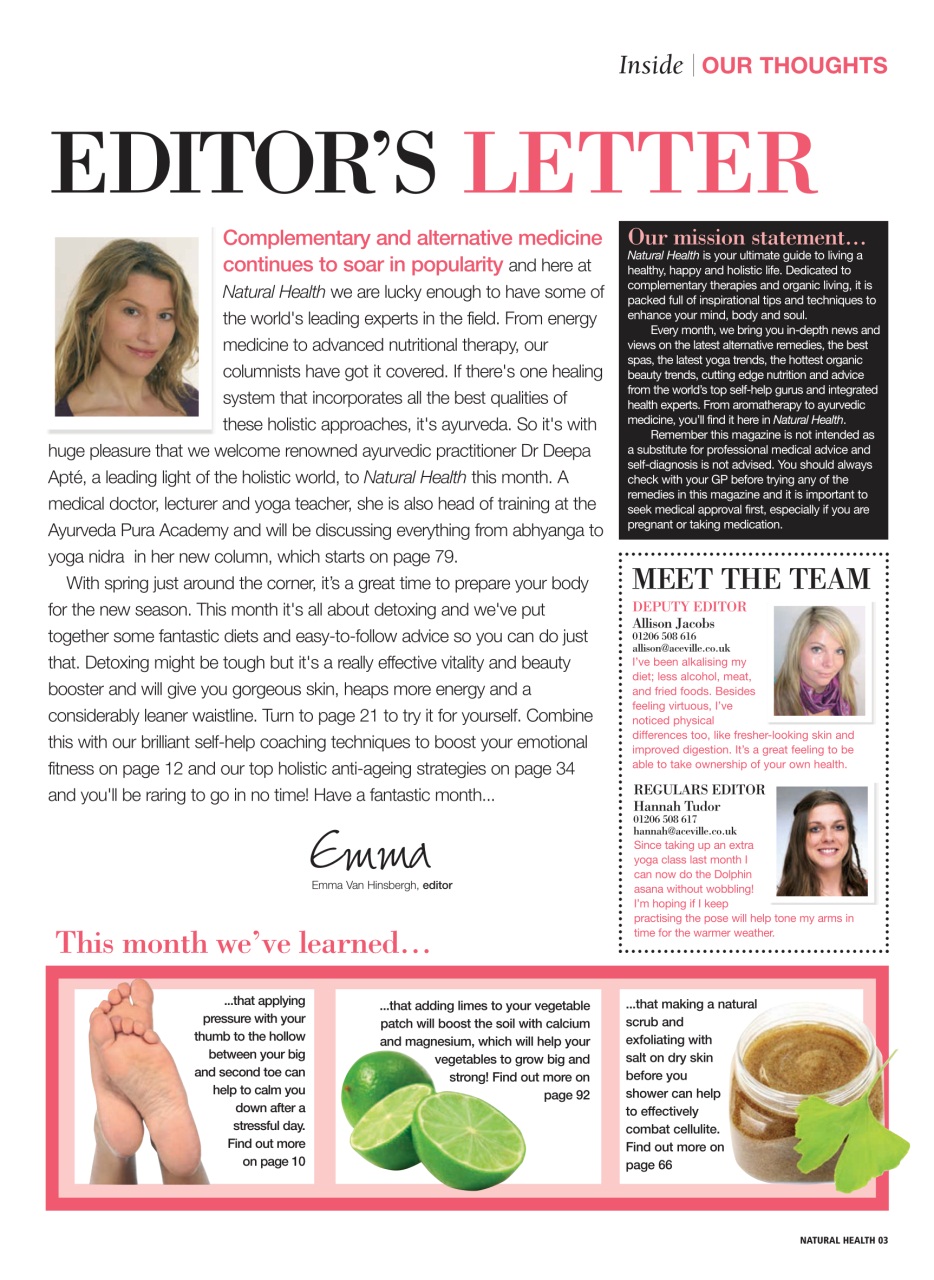 Natural Health Preview Pages