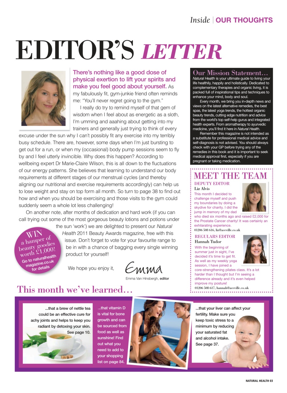 Natural Health Preview Pages