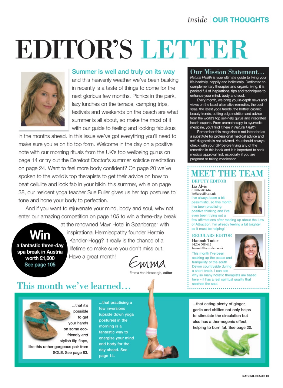 Natural Health Preview Pages