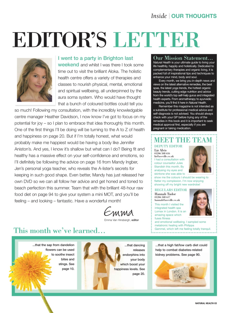 Natural Health Preview Pages