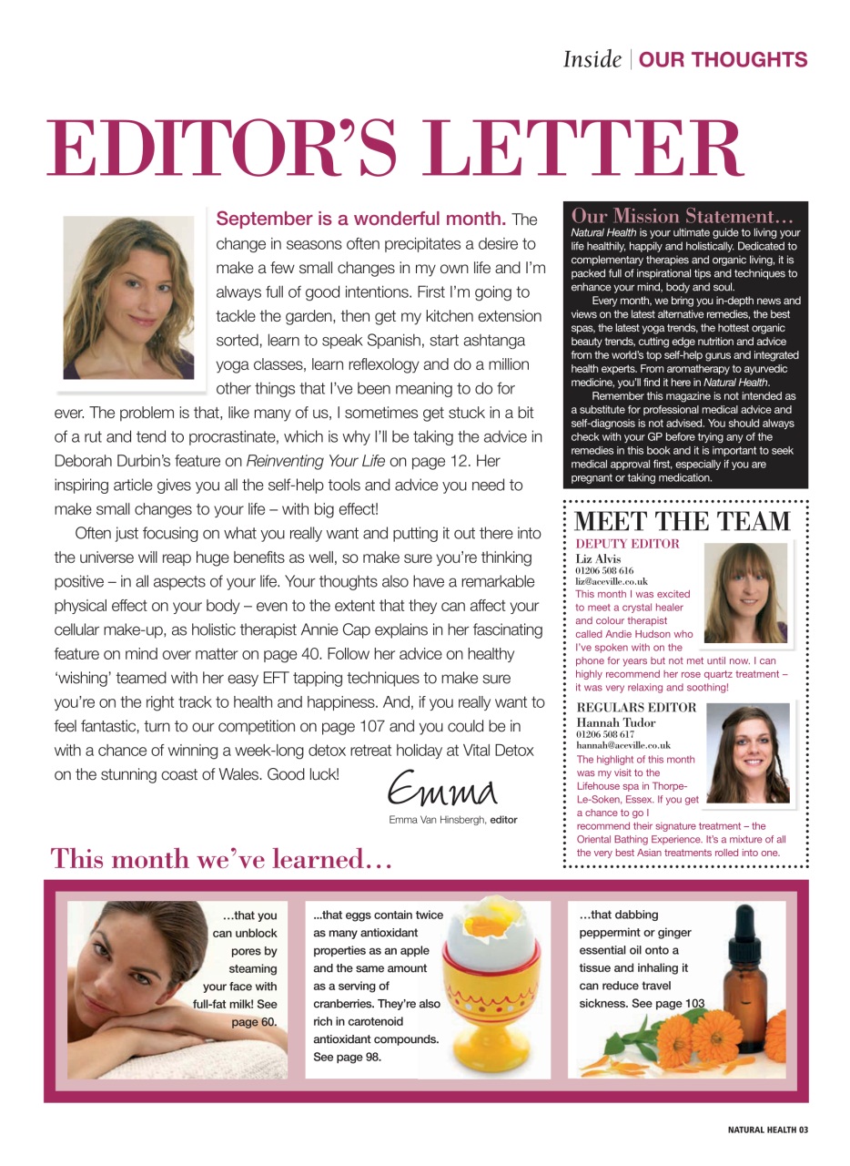 Natural Health Preview Pages