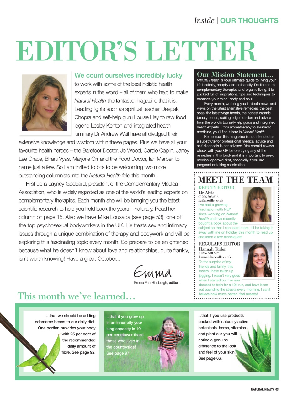 Natural Health Preview Pages