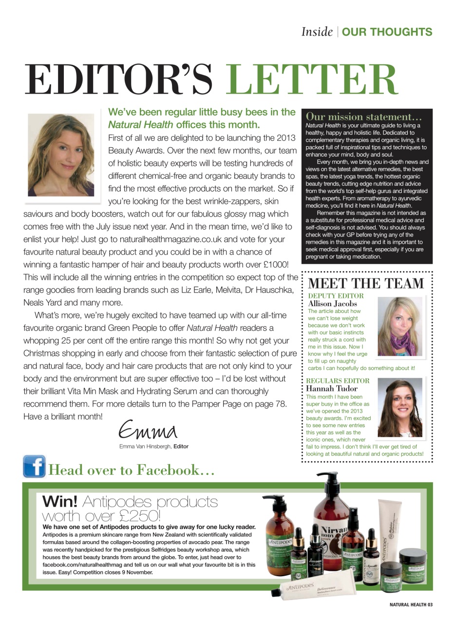 Natural Health Preview Pages