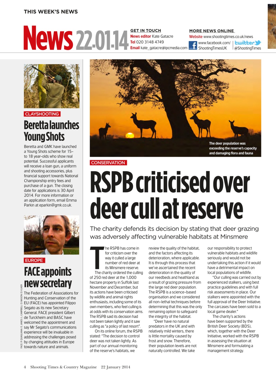 Shooting Times & Country Preview Pages