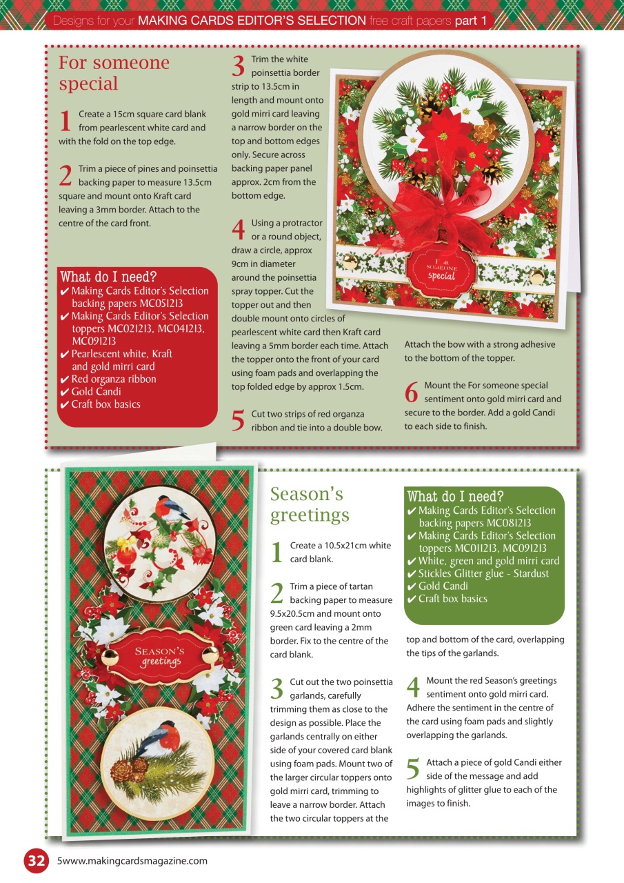 Making Cards & Papercraft Preview Pages