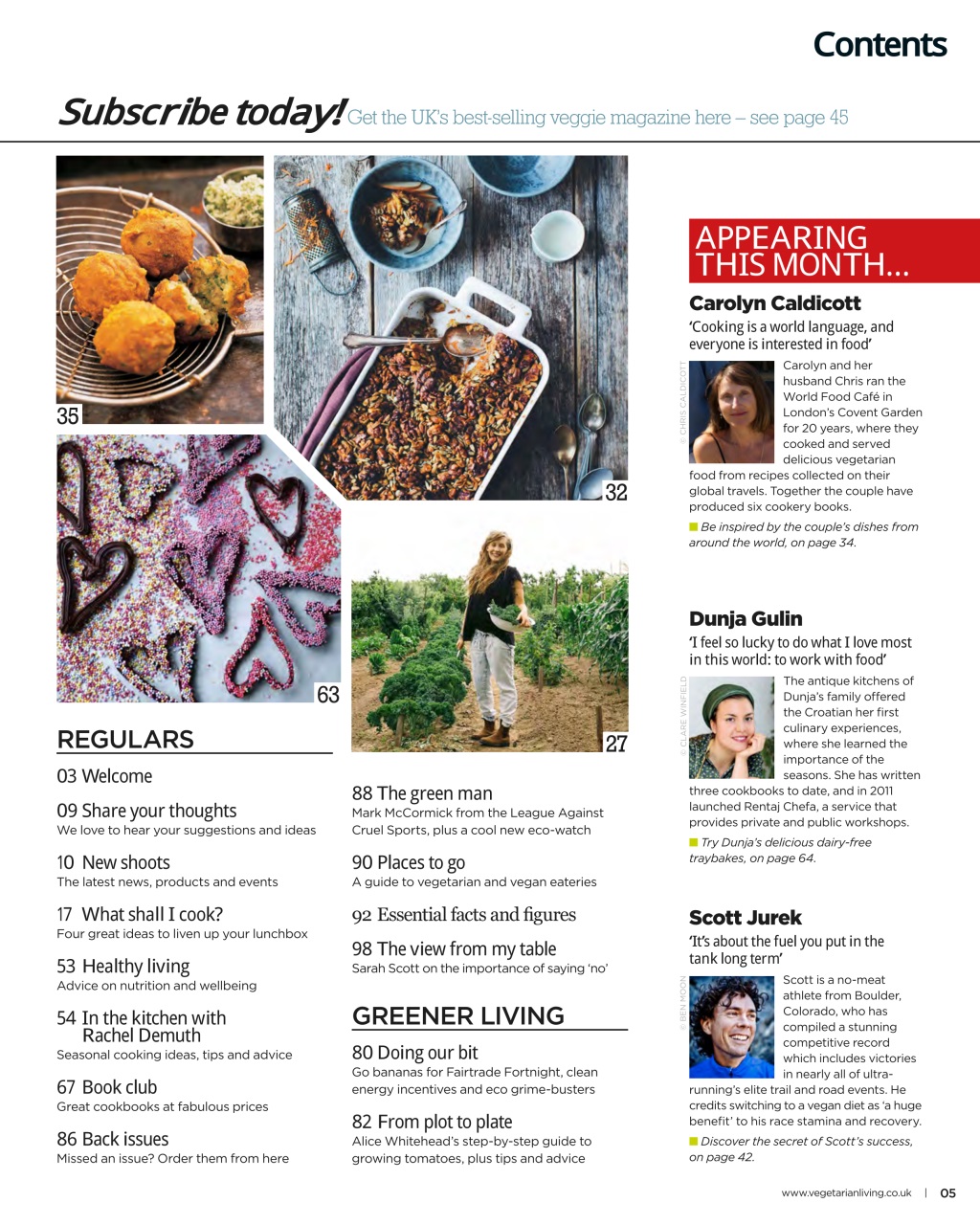 Vegetarian Living Preview Pages