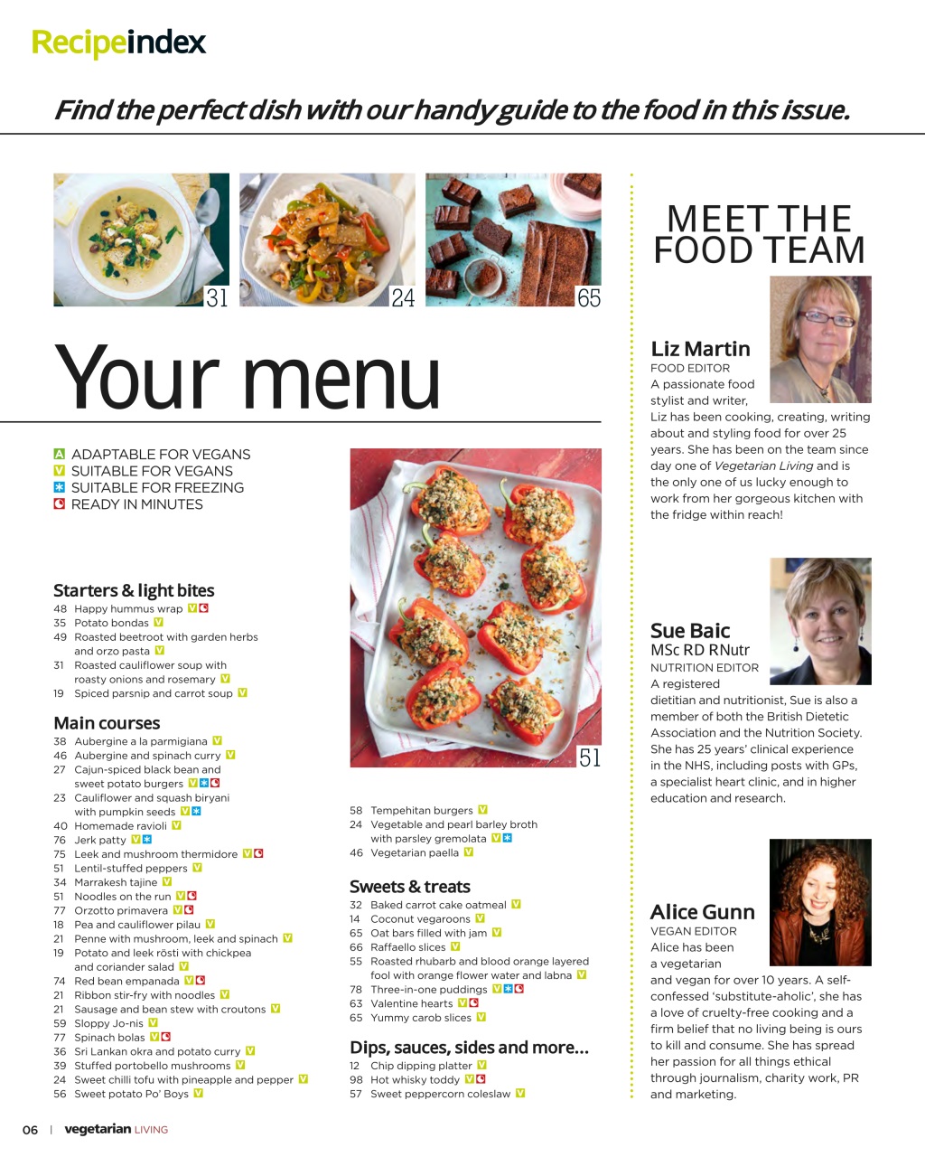Vegetarian Living Preview Pages