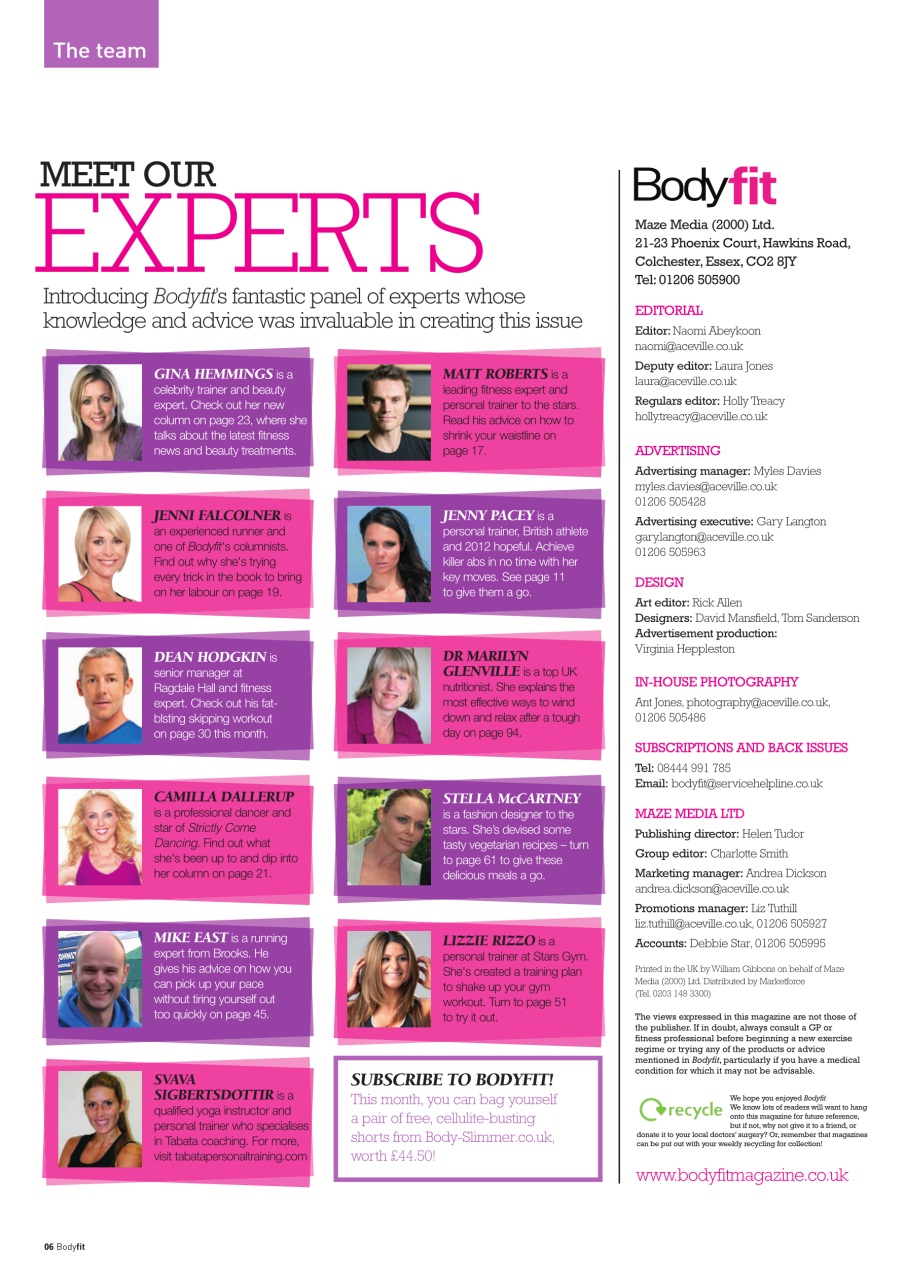 Health & Wellbeing Preview Pages