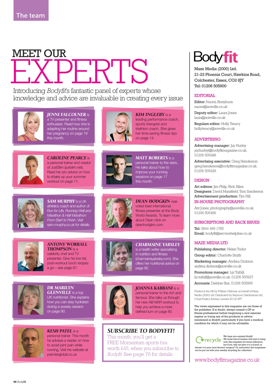 Health & Wellbeing Preview Pages