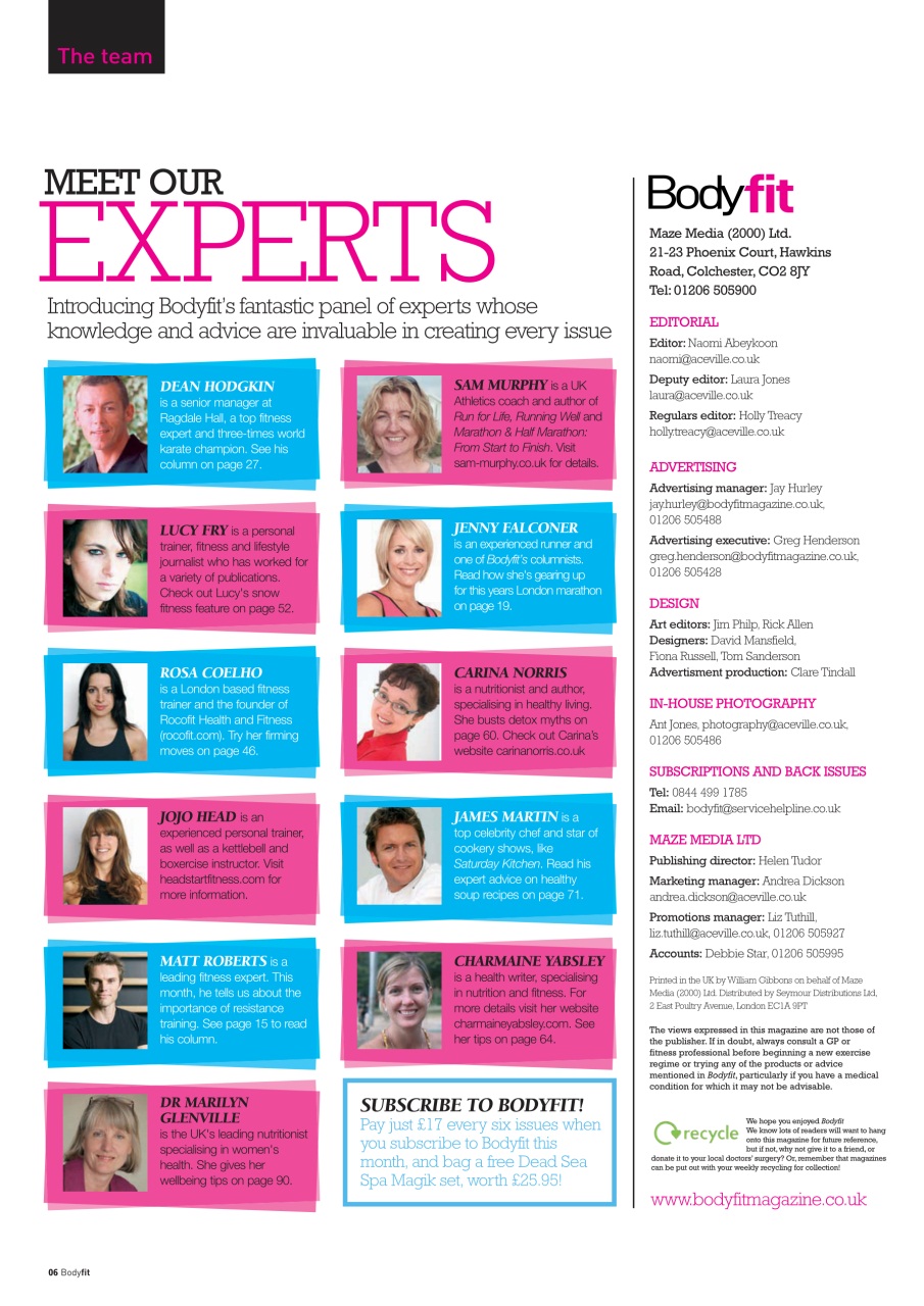 Health & Wellbeing Preview Pages