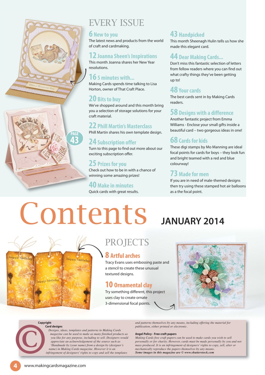 Making Cards & Papercraft Preview Pages