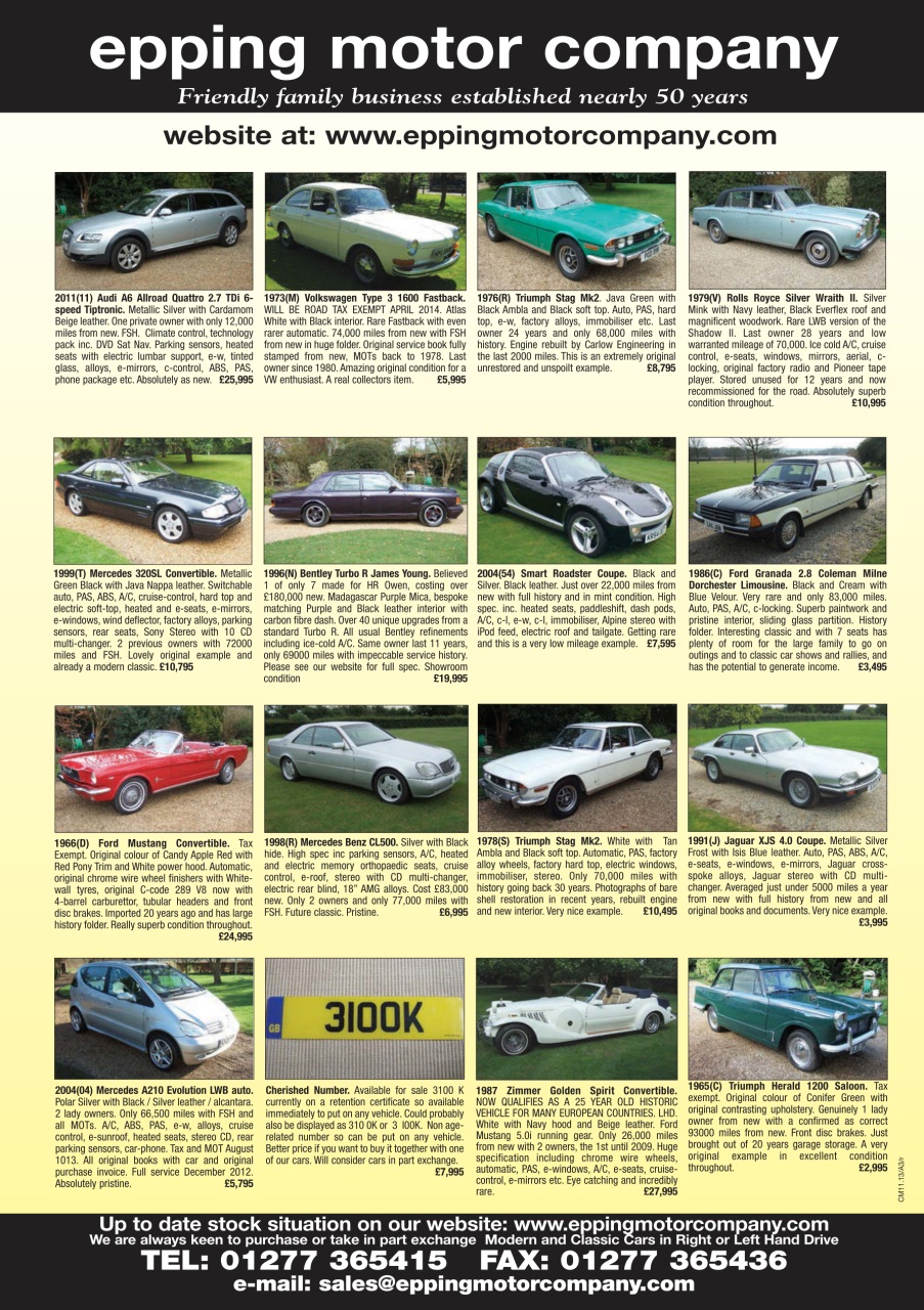 Classic Motoring Preview Pages