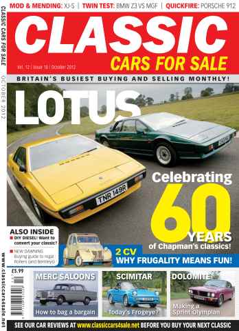 Classic Motoring issue October 2012