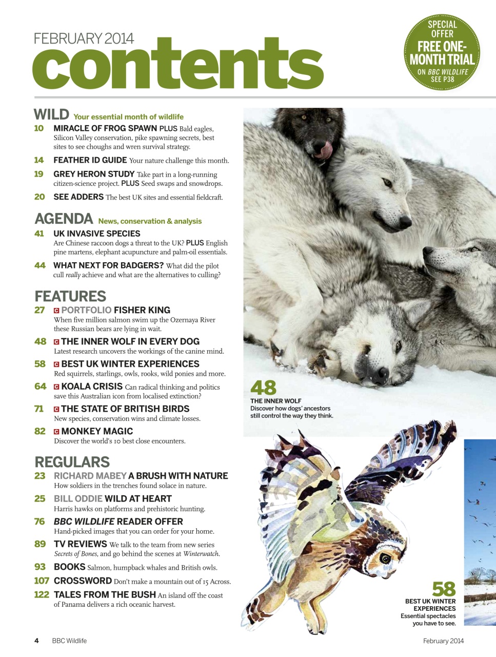 BBC Wildlife Magazine Preview Pages