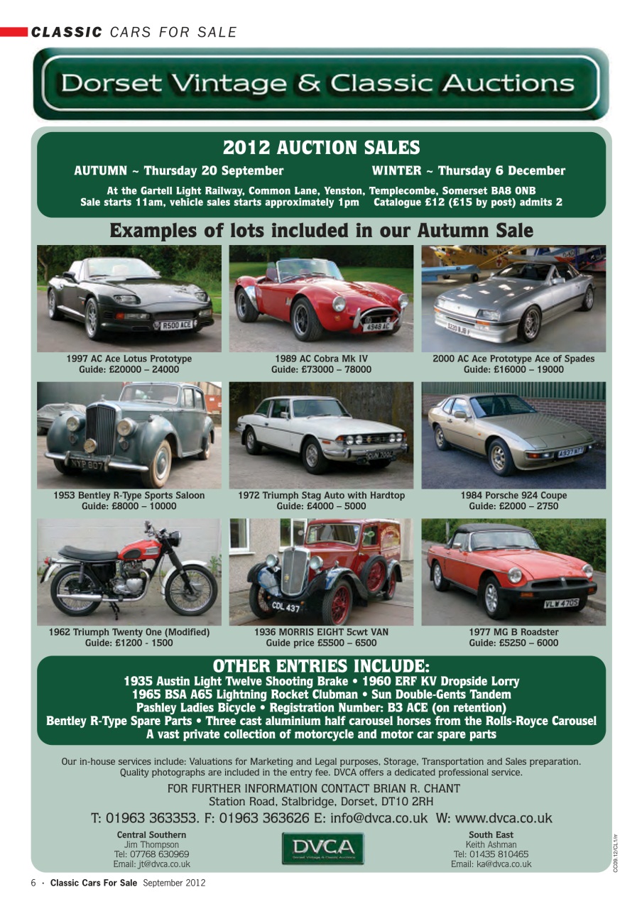 Classic Motoring Preview Pages