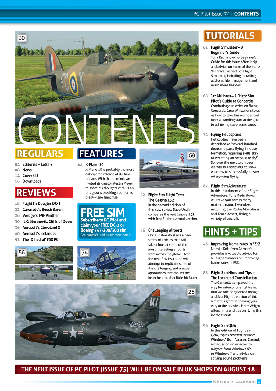 PC Pilot Preview Pages