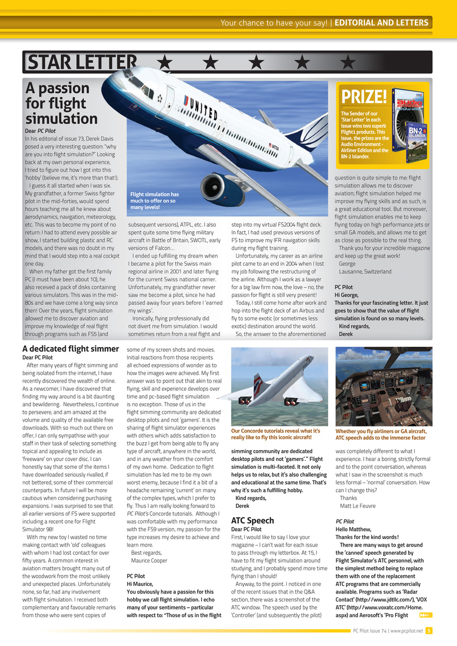 PC Pilot Preview Pages