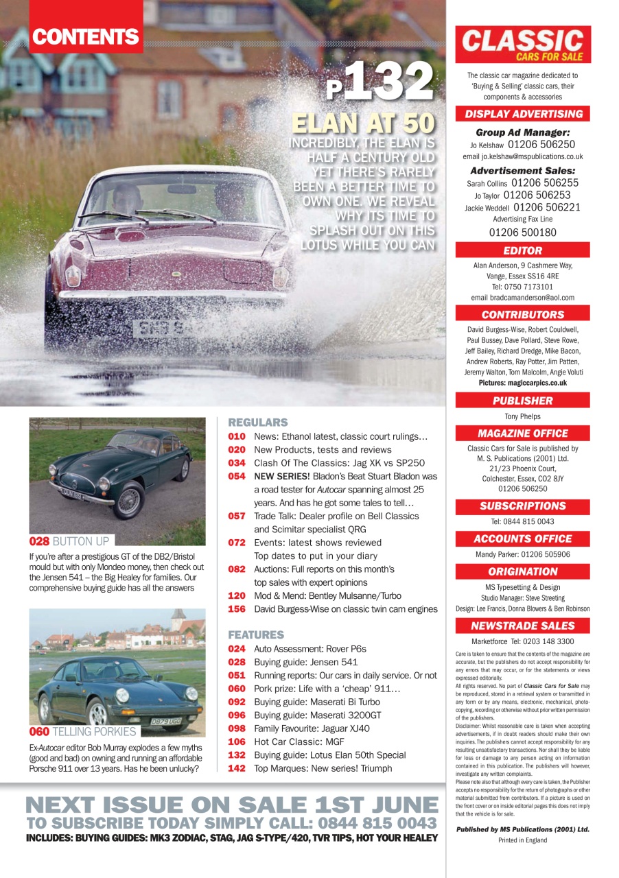 Classic Motoring Preview Pages