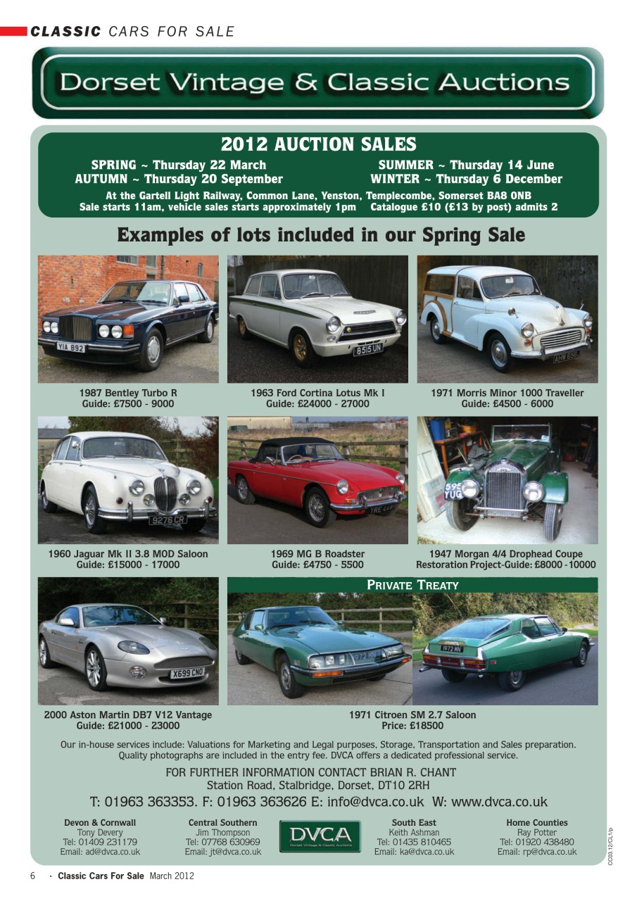 Classic Motoring Preview Pages