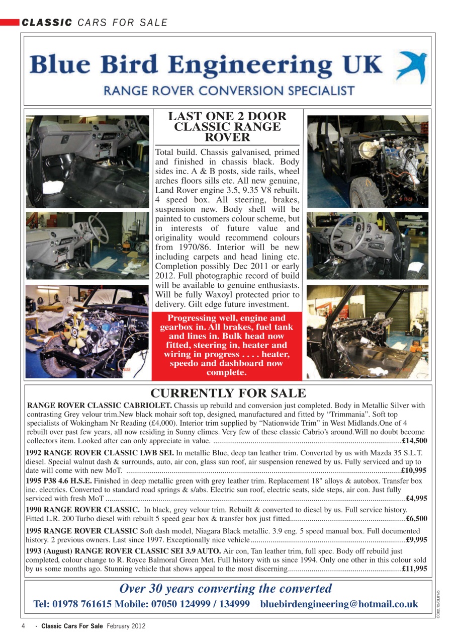 Classic Motoring Preview Pages