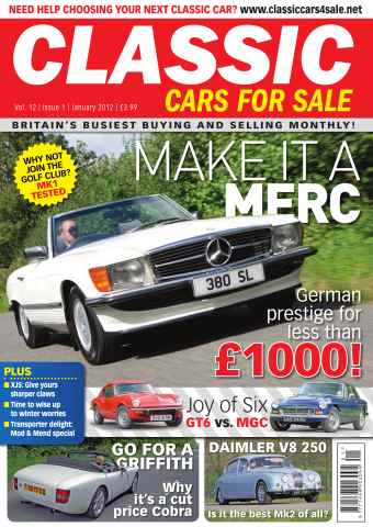 Classic Motoring issue Jan 2012