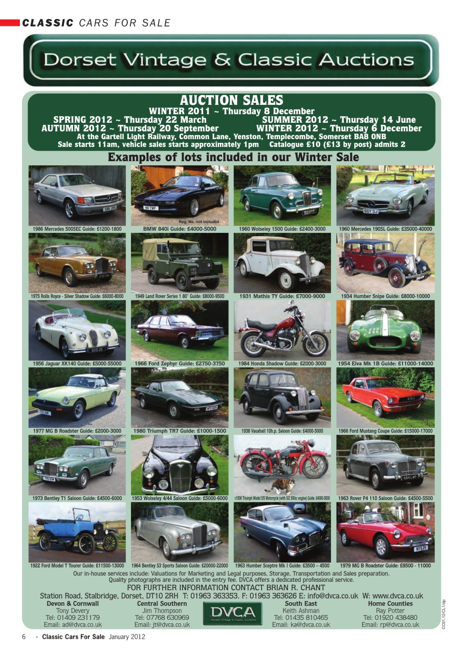 Classic Motoring Preview Pages
