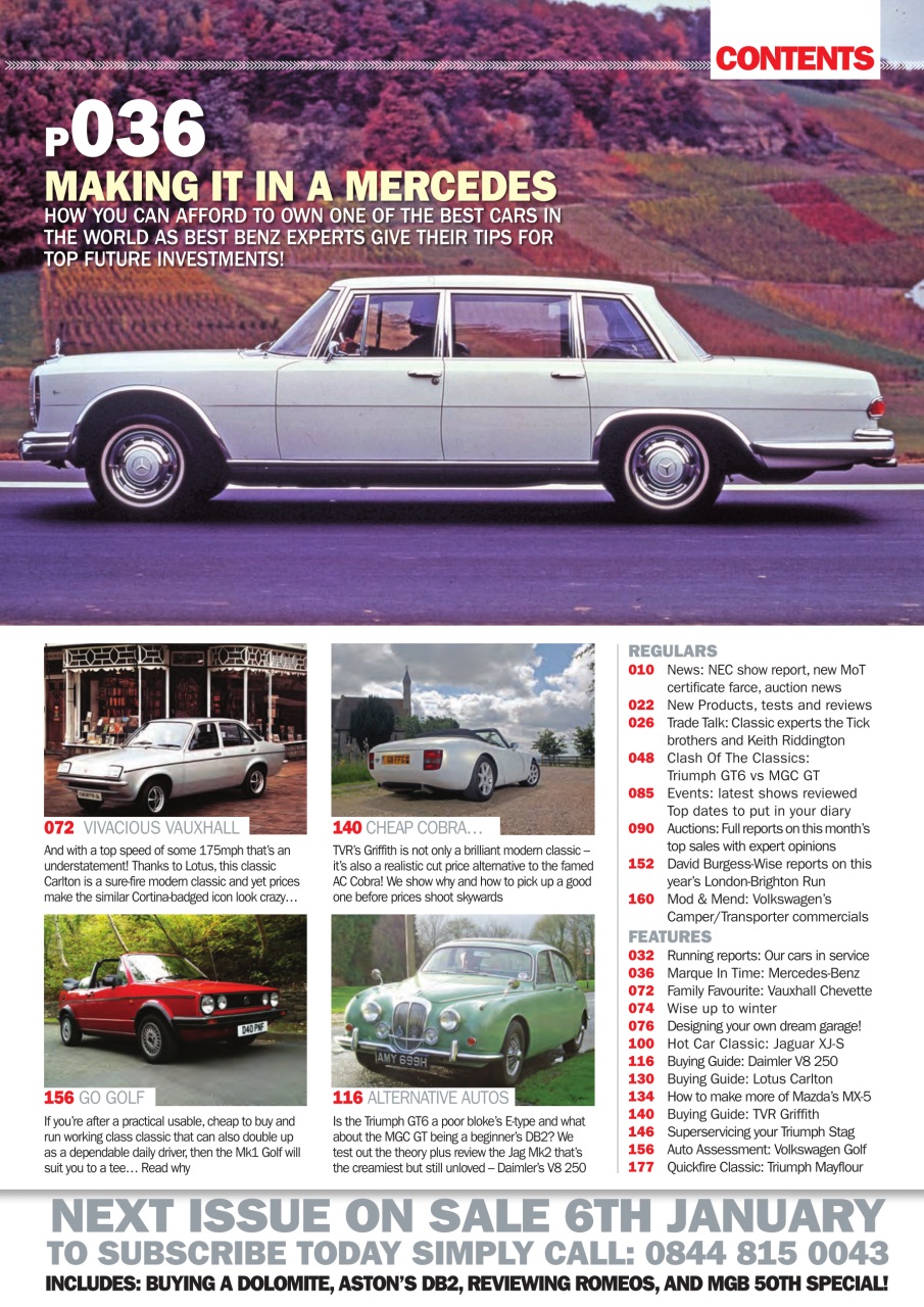 Classic Motoring Preview Pages