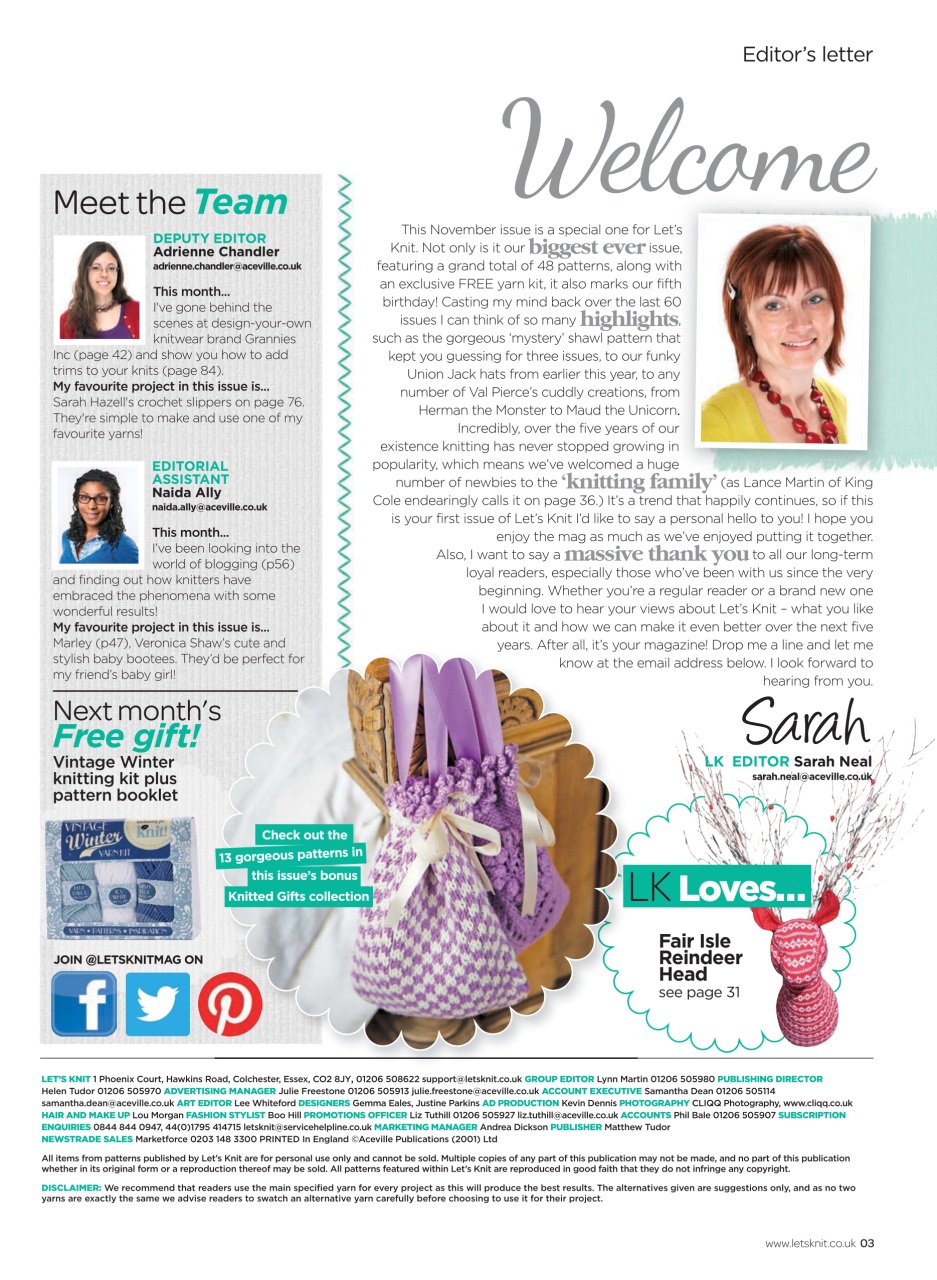 Let's Knit Preview Pages