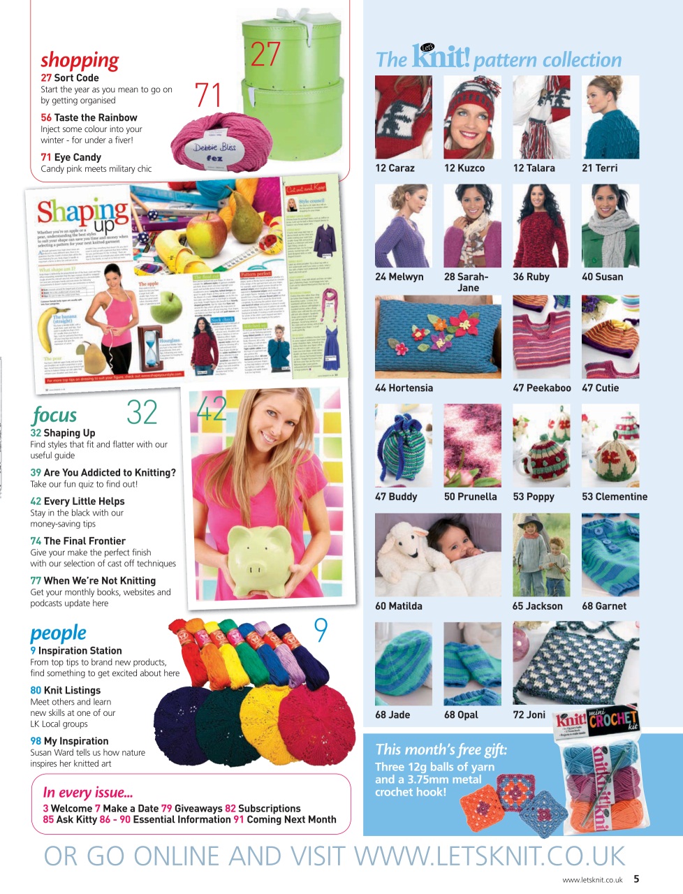 Let's Knit Preview Pages